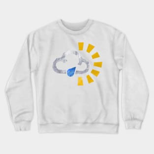 Sunny with showers Crewneck Sweatshirt